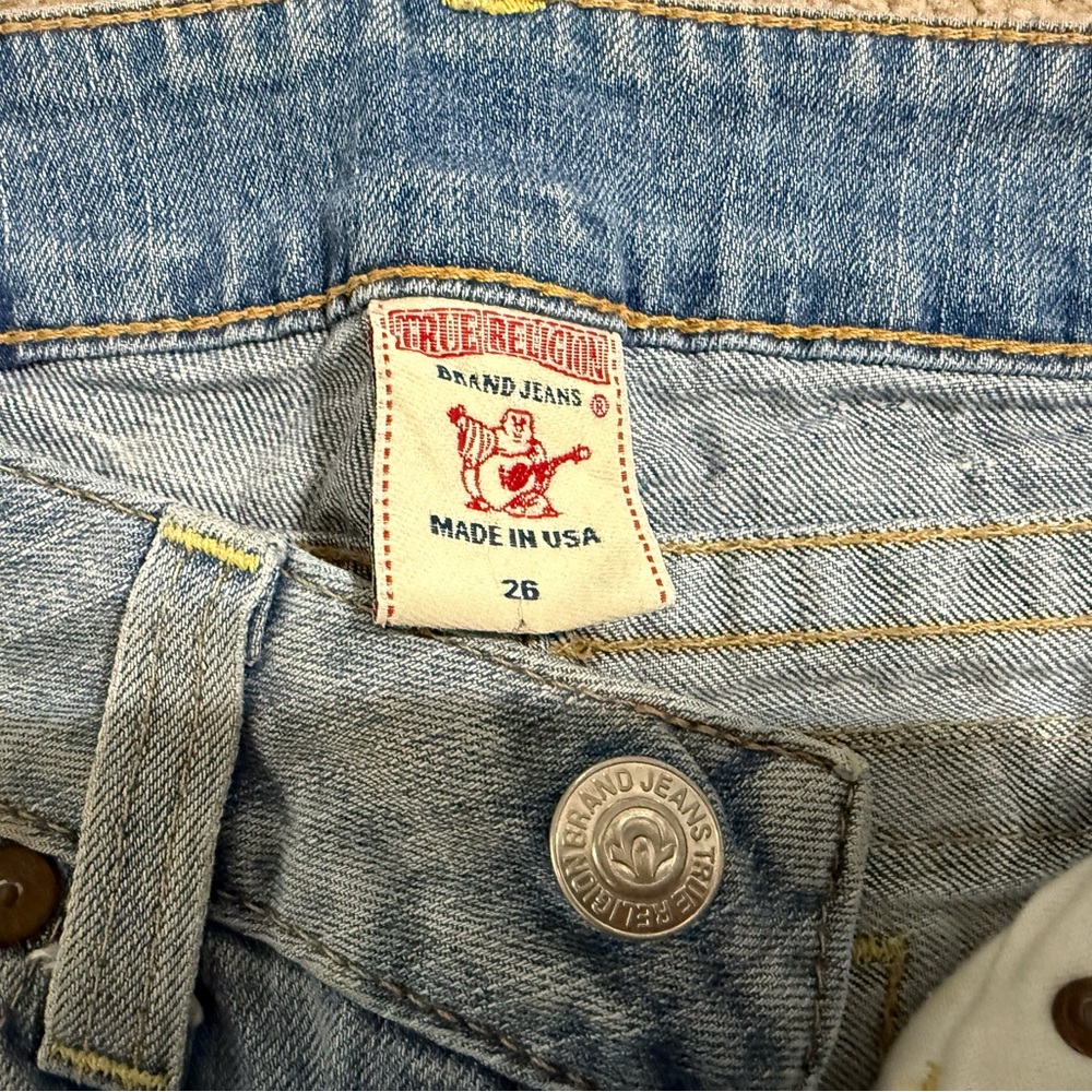 True Religion Light Blue Denim bootcut jeans